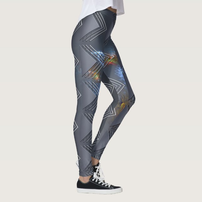 Thin Blue Line - OctoSpace Leggings (Right)