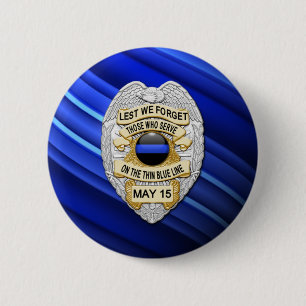 Thin Blue Line - Officers Memorial Badge