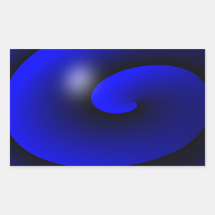 Thin Blue Line One-of-a-Kind Rectangular Sticker