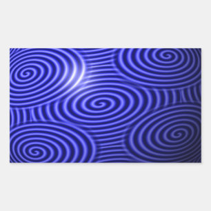 Thin Blue Line One-of-a-Kind Rectangular Sticker
