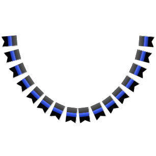 Thin Blue Line Police Bunting