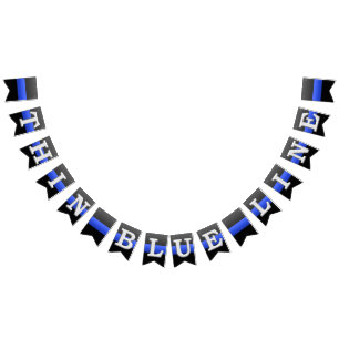 Thin Blue Line Police Bunting