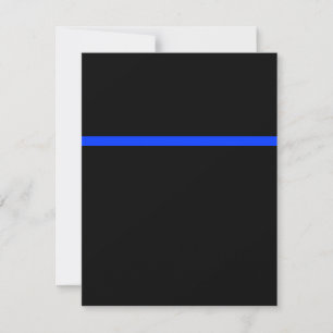 Thin Blue Line Police Event RSVP Card