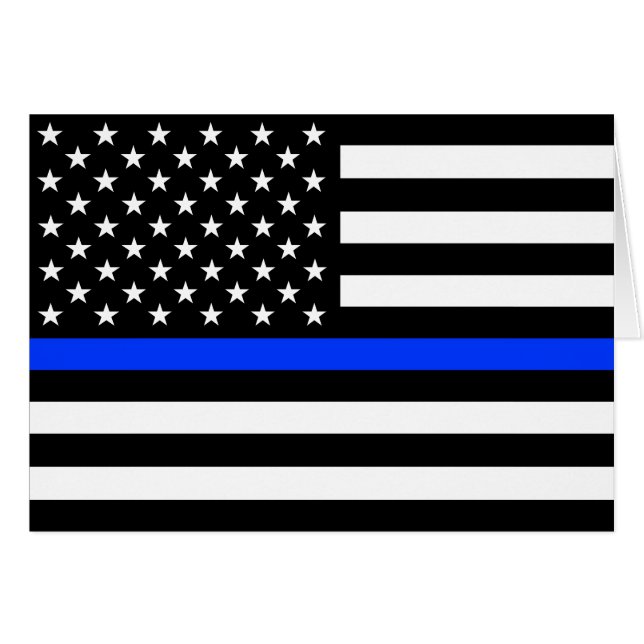Thin Blue Line Police Flag (Front Horizontal)