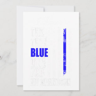 Thin Blue Line Police Flag Back The Blue For Gift Holiday Card