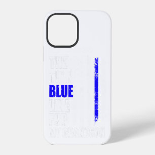 Thin Blue Line Police Flag Back The Blue For Gift iPhone 12 Pro Case