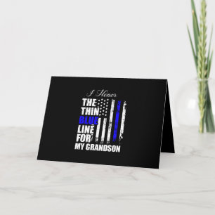 Thin Blue Line Police Flag Back The Blue Invitation