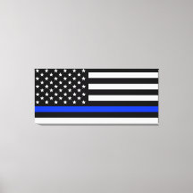 Thin Blue Line Police Flag