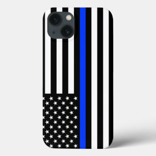 Thin Blue Line Police Flag iPhone 13 Case