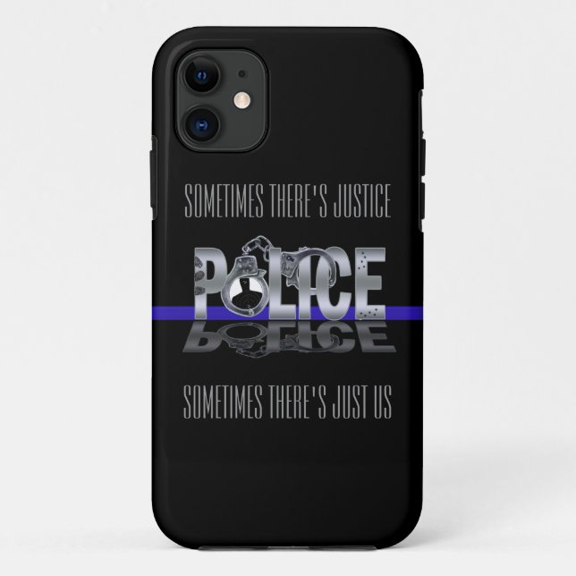 Thin Blue Line: POLICE iPhone 5 Case (Back)