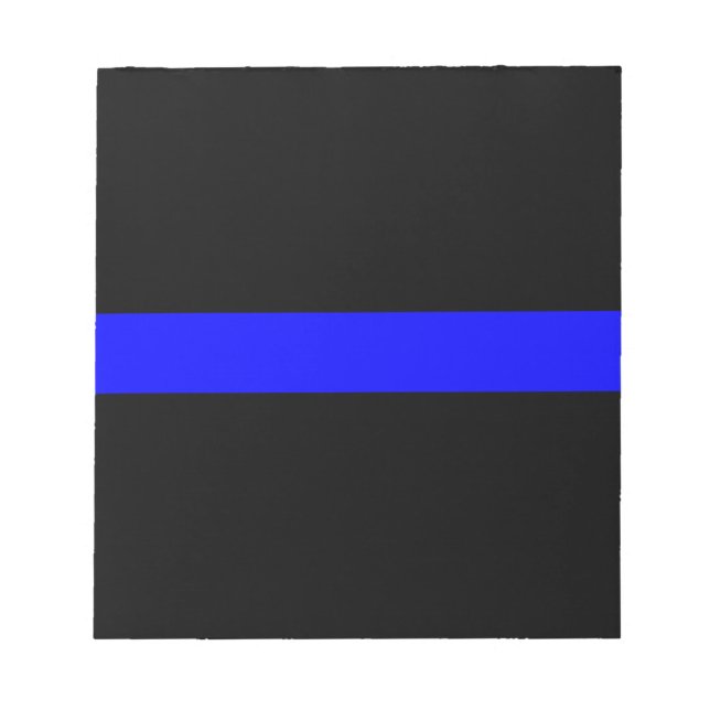 Thin Blue Line Police Officers Memorial Flag Notepad (Front)