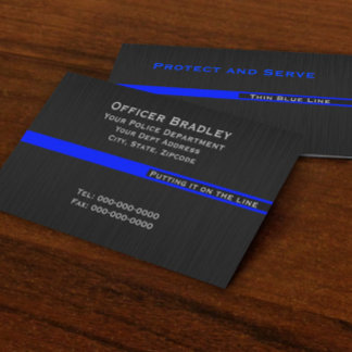 Thin Blue Line Police Support LEO Business Card