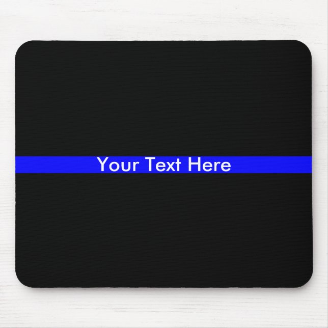 Thin blue line Police Support Mouse Pad (Front)