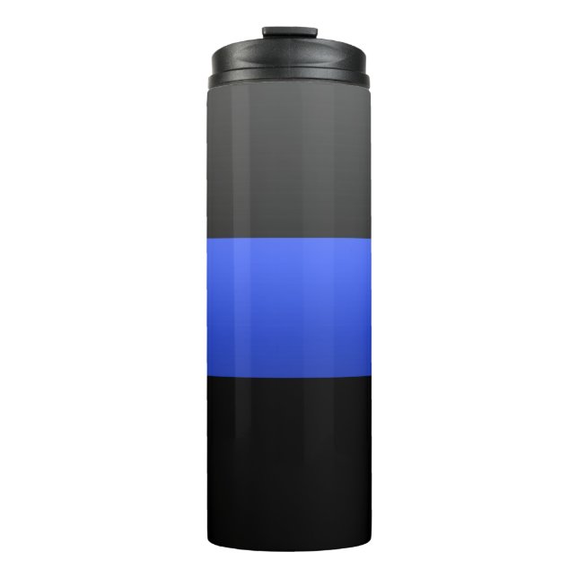 Thin Blue Line Police Supporter Thermal Tumbler (Front)