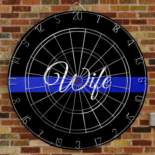 Thin Blue Line: Police Wife Dartboard (Creator Uploaded)