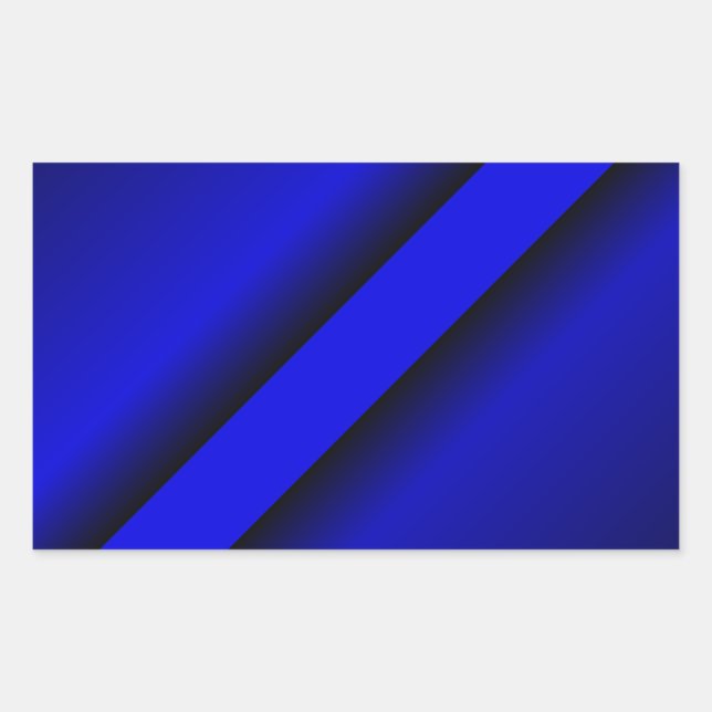 Thin Blue Line Rectangular Sticker (Front)