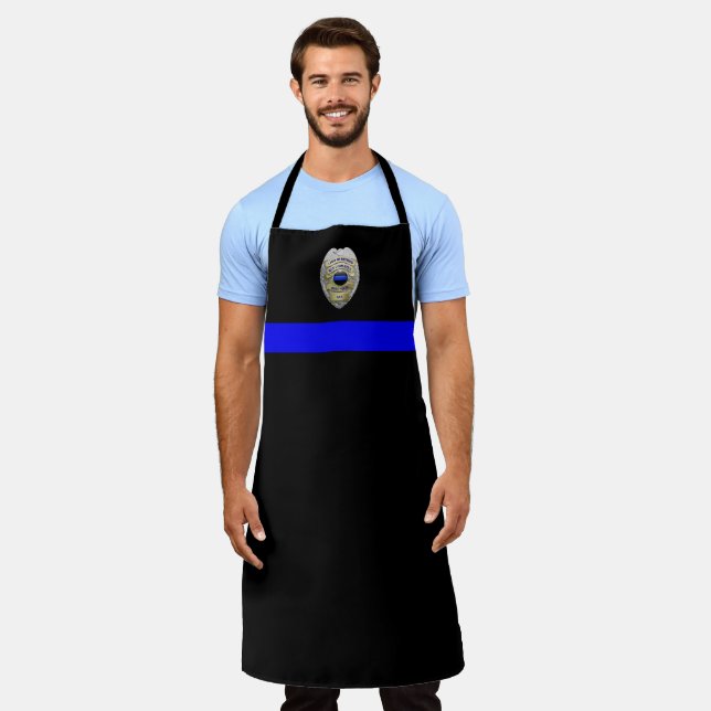 Thin Blue Line - Retired Police Long Apron (Worn)