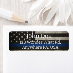 Thin Blue Line Return Labels