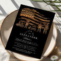 Thin Blue Line Rustic Police Graduation