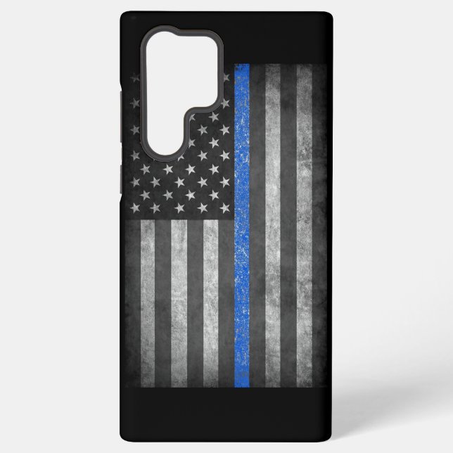 Thin Blue Line  Samsung Galaxy S22 Ultra Case (Back)