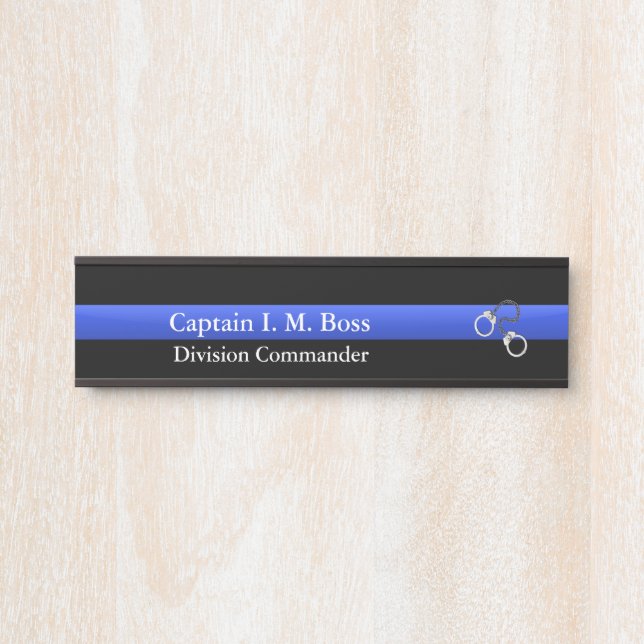 Thin Blue Line - Shackles Door Sign (Front)