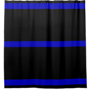 Thin Blue Line Shower Curtain