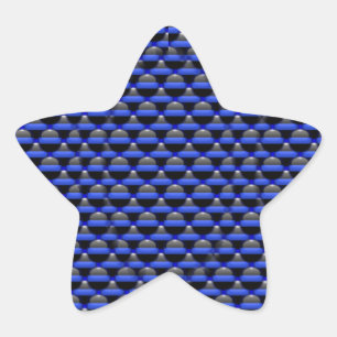 Thin Blue Line Star Sticker