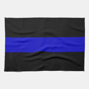 Thin Blue Line Tea Towel