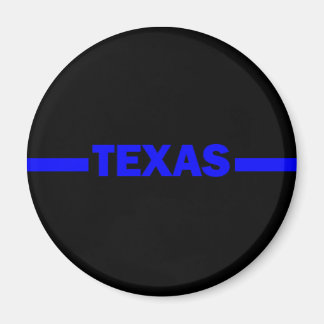 Thin Blue Line TEXAS Police Officer Magnet