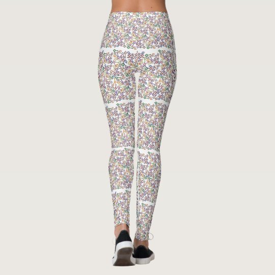 Thin Blue Line - Thousand Colourful Handcuff Keys Leggings
