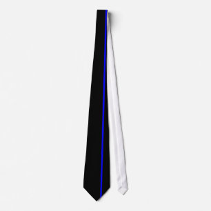 Thin blue line tie