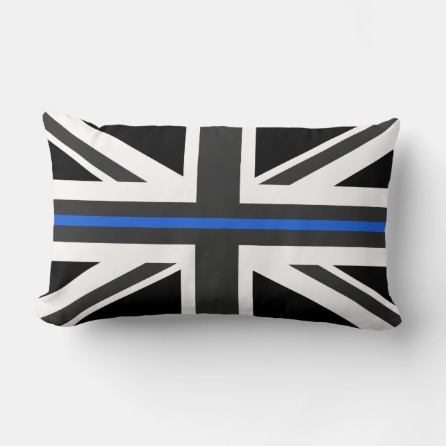 Thin Blue Line UK Flag Lumbar Cushion (Front)