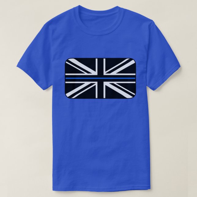 Thin Blue Line UK Flag T-Shirt (Design Front)
