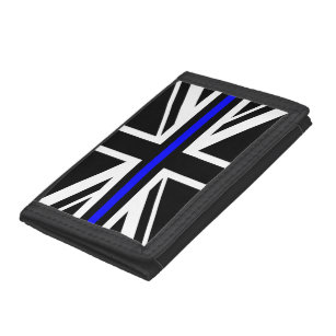 Thin Blue Line UK Police Flag Trifold Wallet