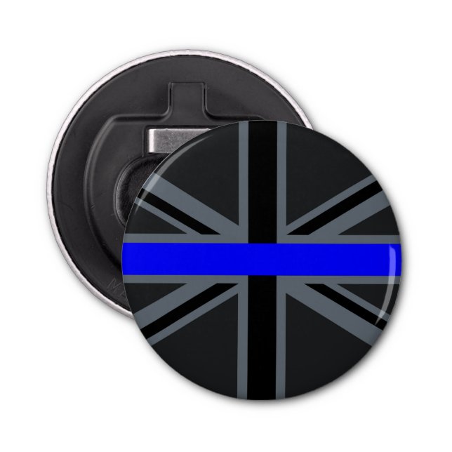 Thin Blue Line Union Jack Bottle Opener (Front)