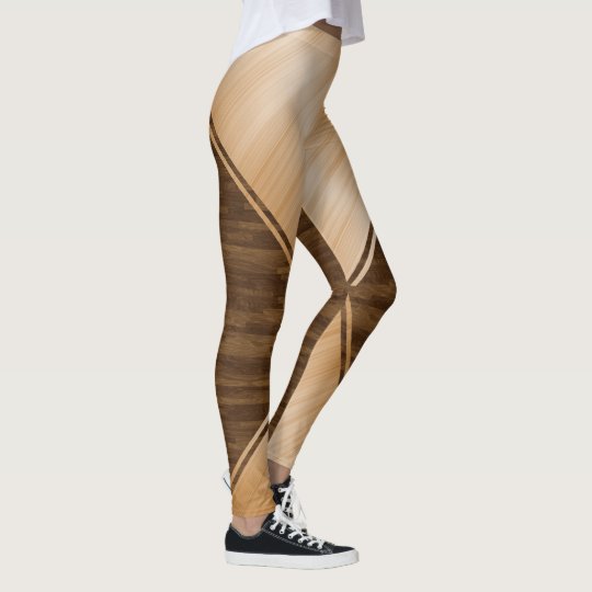 Thin Blue Line - Wood Inlay Leggings