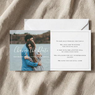 Thin border, photo, change the date card