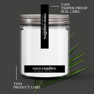 Thin Candle Tamper-Proof Seal Label