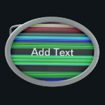 Thin Colourful Stripes - 1 Belt Buckle<br><div class="desc">Custom design product with a colourful pattern. Personalise this template with your artwork. Transfer this design to any item.</div>