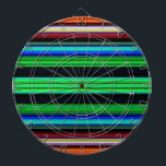 Thin Colourful Stripes - 1 Dartboard<br><div class="desc">Custom design product with a colourful pattern. Personalise this template with your artwork. Transfer this design to any item.</div>