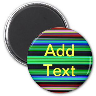 Thin Colourful Stripes - 1 Magnet