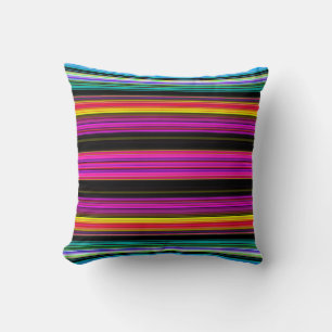 Thin Colourful Stripes - 2 Cushion