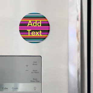 Thin Colourful Stripes - 2 Magnet