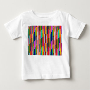 Thin Colourful Stripes  Baby T-Shirt