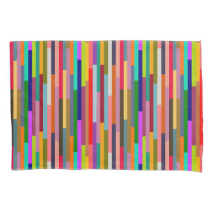Thin Colourful Stripes  Pillowcase
