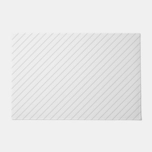 Thin Diagonal Lines Doormat