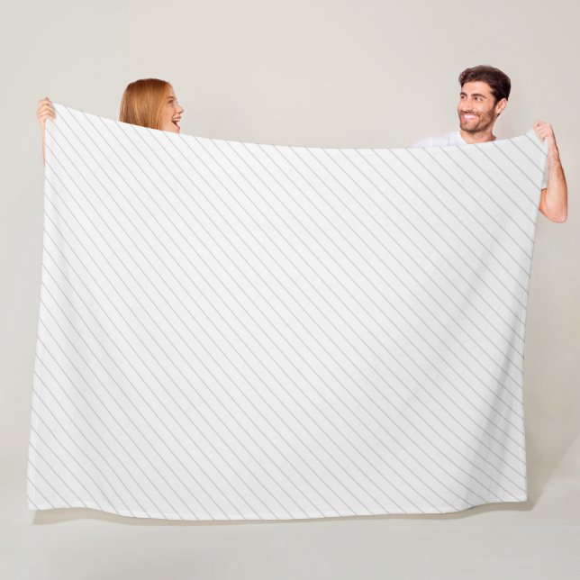 Thin Diagonal Lines Fleece Blanket (In Situ)