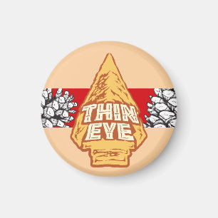 Thin Eye Button Magnet