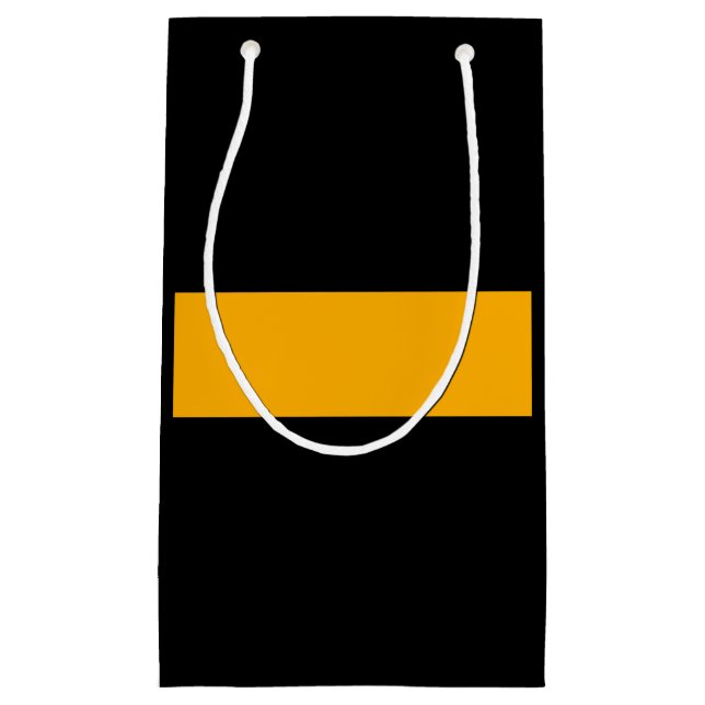 Thin Gold Line Dispatch Small Gift Bag (Front)