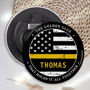 Thin Gold Line Personalised 911 Dispatcher Bottle Opener